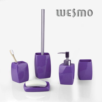 5 Piece Purplence Polyresin Bathroom Set WBP0292A